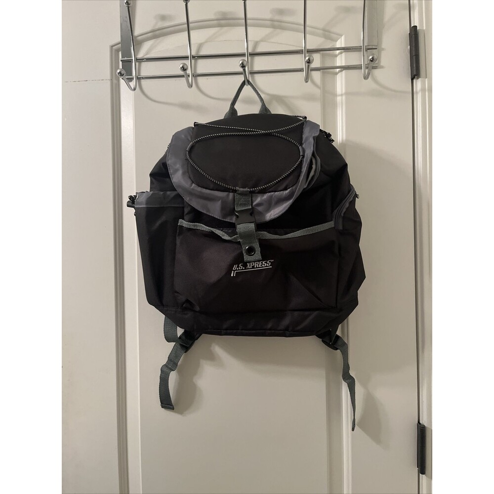 U.S. Express Small Insulated Cooler Backpack Bag Black Gray